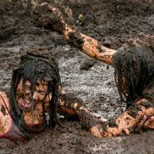 dlodoski: Andrea and Cherry Peat Bog Wrestling, Ultimate Edit--Photos