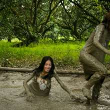 dlodoski: May and Crystal on the Mud Pole--Photos