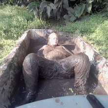 Darkabyss445: My Topless, Sensual Blue Jeans Muddy Spoil