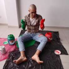 MessyGuys: Nerdy Twink Covers in Slime after Shaving His Head