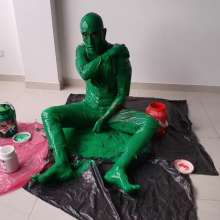 MessyGuys: Nerdy Twink Covers in Slime after Shaving His Head