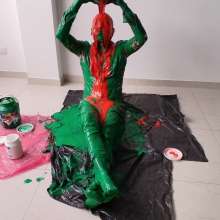 MessyGuys: Nerdy Twink Covers in Slime after Shaving His Head