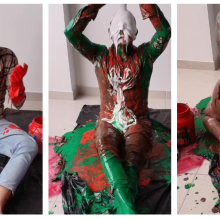 MessyGuys: Nerdy Twink Covers in Slime after Shaving His Head