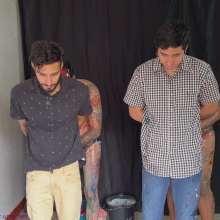 RevSlymsford: Rafa And Carlos Trashed Fully-Clothed By Jonjo + Bernard