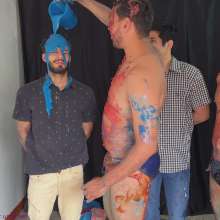 RevSlymsford: Rafa And Carlos Trashed Fully-Clothed By Jonjo + Bernard