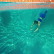 WetlookFashion: Reina Gets Wet in a Sexy Blue Workout Set
