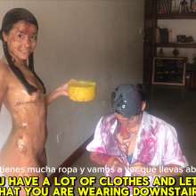 RevSlymsford: Rosy's Revenge:  Trashes Mary and Strips Her Naked