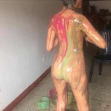 RevSlymsford: Rosy's Revenge:  Trashes Mary and Strips Her Naked