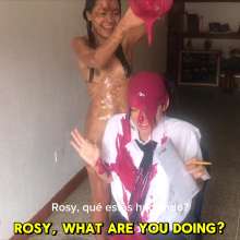 RevSlymsford: Rosy's Revenge:  Trashes Mary and Strips Her Naked