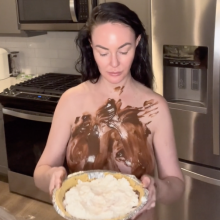 Slimed Models: Haley's Back for More Naked Pies!