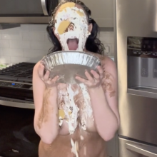 Slimed Models: Haley's Back for More Naked Pies!