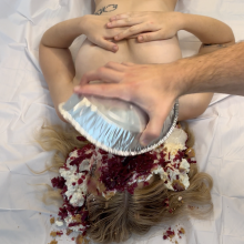 Slimed Models: New Model Bambi Takes Her First-Ever Nasty Pie