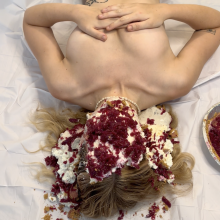 Slimed Models: New Model Bambi Takes Her First-Ever Nasty Pie