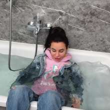 Wet Live Team: Soaking Wetlook Transformation--Watch Me Dive and Drip