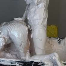 Jayce: Foam Slime Tub Pt.2  Strap on's, Fully Submerged and Interactive Dives!