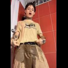 WETColours: Thomas Super Wet and Sexy in T-shirt and Pants in Shower