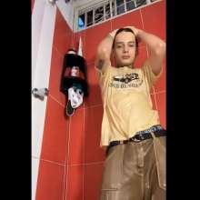 WETColours: Thomas Super Wet and Sexy in T-shirt and Pants in Shower
