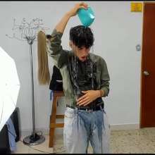 WETColours: Ryan Throws Gallons of Water on Himself with Green Shirt