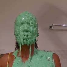 Slimed Models: Victoria Chunky Green Slimed
