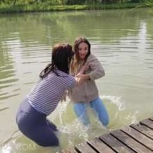 Get Your Snaps: Violet Joins Vicky in the Lake  Part 2 of 5
