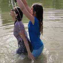 Get Your Snaps: Violet Joins Vicky in the Lake  Part 2 of 5