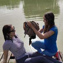 Get Your Snaps: Violet Joins Vicky in the Lake  Part 2 of 5