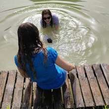 Get Your Snaps: Violet Joins Vicky in the Lake  Part 2 of 5