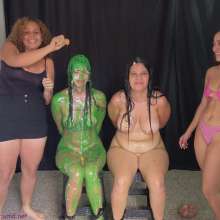 RevSlymsford: Yiyi V Jenny: Yiyi Gets Stripped, Pied + Guacamoled!
