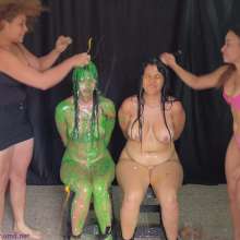 RevSlymsford: Yiyi V Jenny: Yiyi Gets Stripped, Pied + Guacamoled!