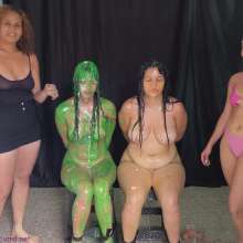 RevSlymsford: Yiyi V Jenny: Yiyi Gets Stripped, Pied + Guacamoled!