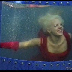 wamtec: Adriana in the Dunk Tank--in Red Lingerie