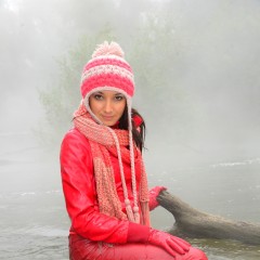 Tarzan: WetlookAdventure  Wet girl in Red Leather
