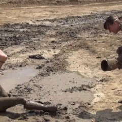 Jayce: Jayce and Ariel have some fun in the mud just after a previous shoot.