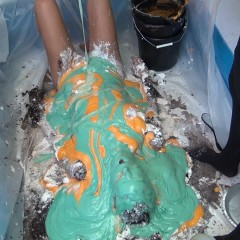 Jayce: Jayce has Ariel  cover her with multple layers of different substances