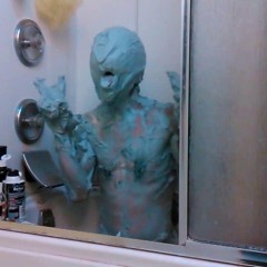 GungeMonkey: Oddly Blue Messy Paint Pie