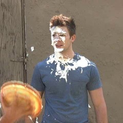 uppercrust: Frat guy gets pied as initiation.