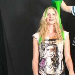 MissT: 2 Blondes in Quickfire Splosh Quiz - Messy Angel