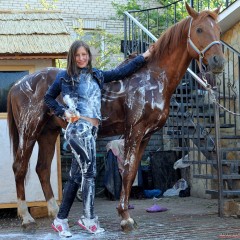 ufa217: Big wetlook adventure of 3 girlfriends in jeans. Part3 (ID-286)