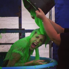 GungeTankBabes: Silver gets naked in the Dunk Tank full of Gunge