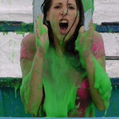 GungeTankBabes: Silver gets naked in the Dunk Tank full of Gunge