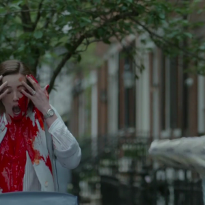 PieFightGirls: Mr Robot--Stephanie Corneliussen Red Paint