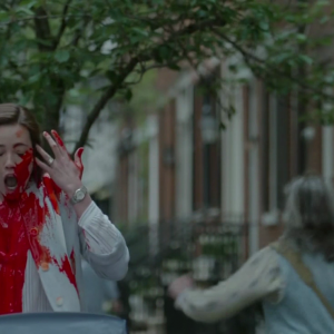 PieFightGirls: Mr Robot--Stephanie Corneliussen Red Paint