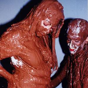 katew: Claudia and Melissa in mud