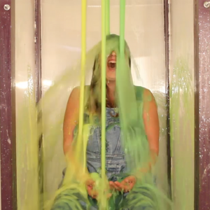 MistaOveralls: Maria gets gunged in dungarees!