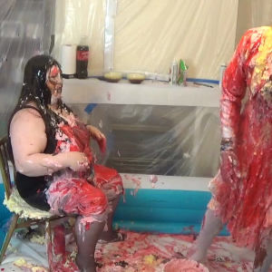 CandyCustard: Maria, Candy and Cd/tv client trash each other