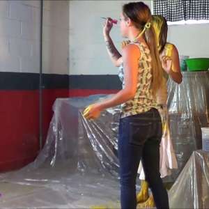 RevSlymsford: UMD legends Jilly and Abigail make darts fun by adding stripping and sliming
