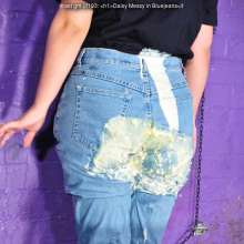 DungeonMasterOne: Daisy completely creams herself in jeans and jean jacket!