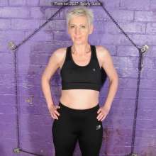 DungeonMasterOne: Introducing Susie who fills her running outfit with custard and syrup!