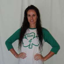 DunkTankFan: Emily Dunked in Black Yoga Capris and a Green Top