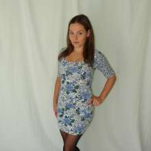 DunkTankFan: new Amanda Dunked in a white Flower Dress with pantyhose